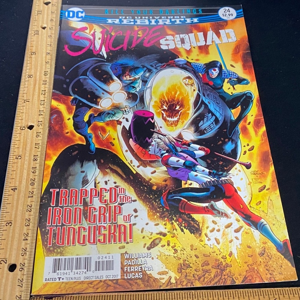 DC Comics Suicide Squad Rebirth 24 Comic Book 2017 "Trapped Iron Grip Tunguskal"